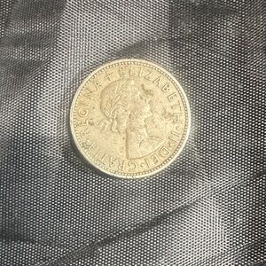 Vintage Coin with Queen Elizabeth II